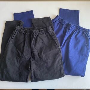 D&CO bundle of 2 pairs straight leg pants navy and black